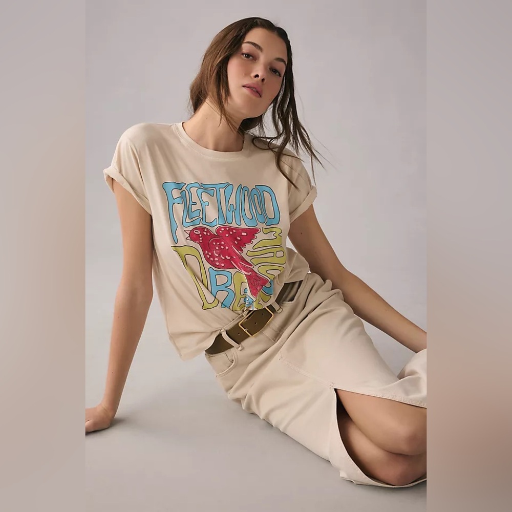Anthropologie Letluv Fleetwood Mac Graphic Tee